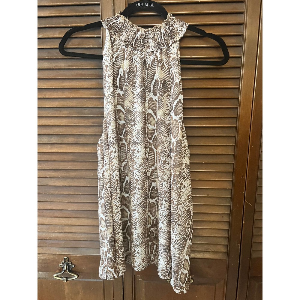 NWT:  CATO Snake Print Halter Top (Size 18/20W)